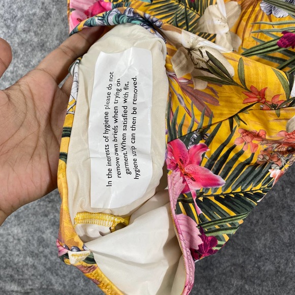 Fantasie One Piece Swimsuit Medium 36DD Yellow Floral Anguilla Underwire NEW - Picture 7 of 10